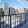 Balcony view overlooking the city 